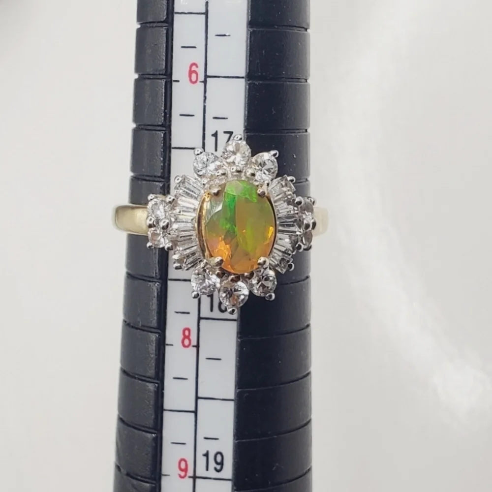 Yellow Gold Opal Ring